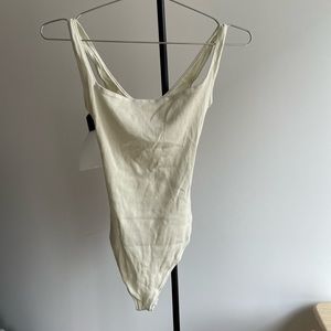 Skims Cotton Jersey Ribbed Bodysuit (NWT)